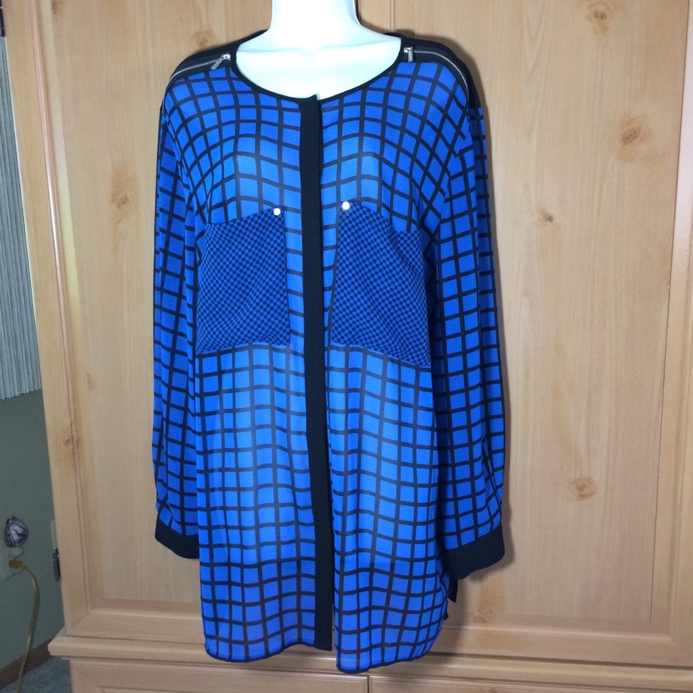 Michael Kors Teal Tunic Shirt 2X